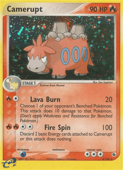 Camerupt Pokémon card