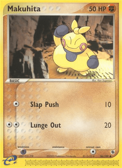Makuhita Pokémon card