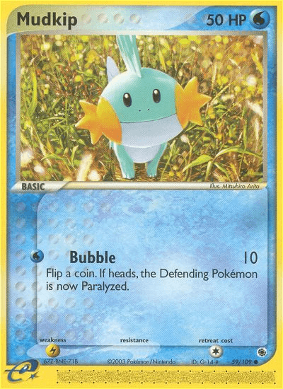 Mudkip Pokémon card