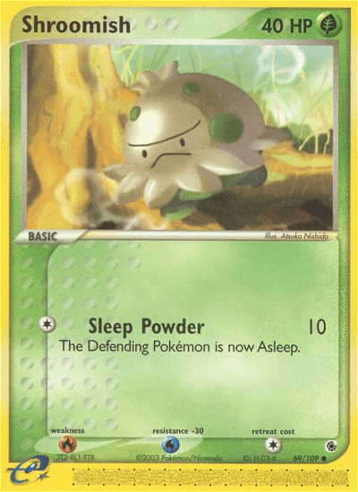 Shroomish Pokémon card