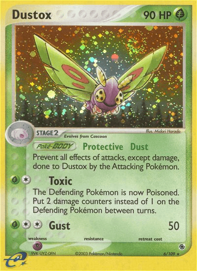 Dustox Pokémon card