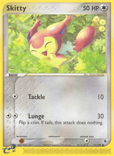 Skitty Pokémon card