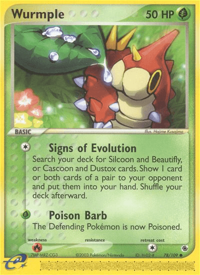 Wurmple Pokémon card
