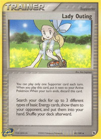 Lady Outing Pokémon card