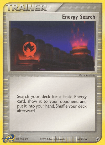 Energy Search Pokémon card