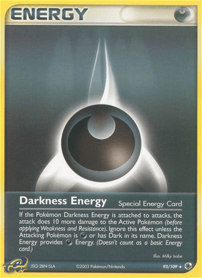 Darkness Energy Pokémon card