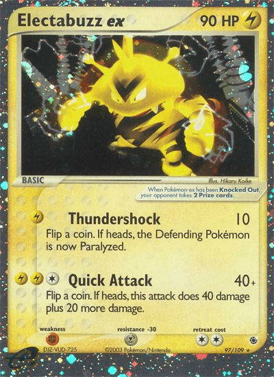 Electabuzz ex Pokémon card
