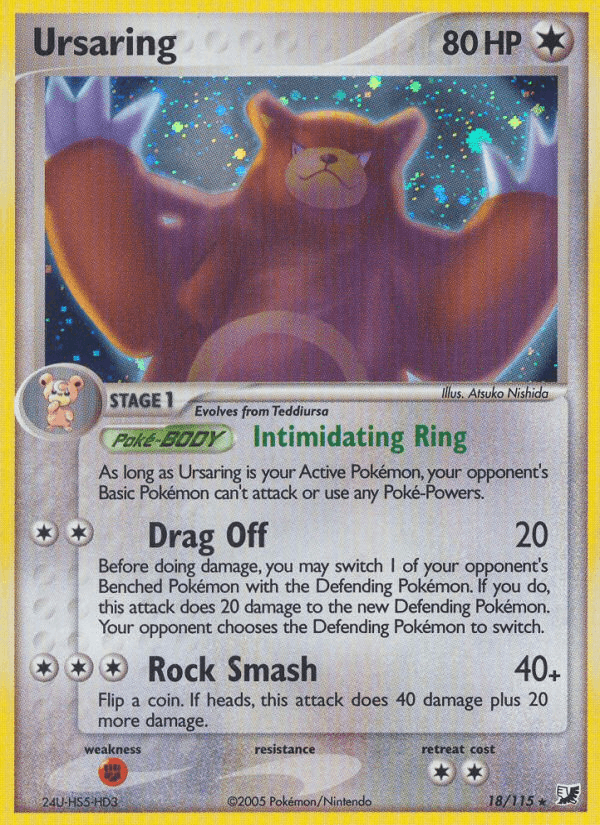 Ursaring Pokémon card
