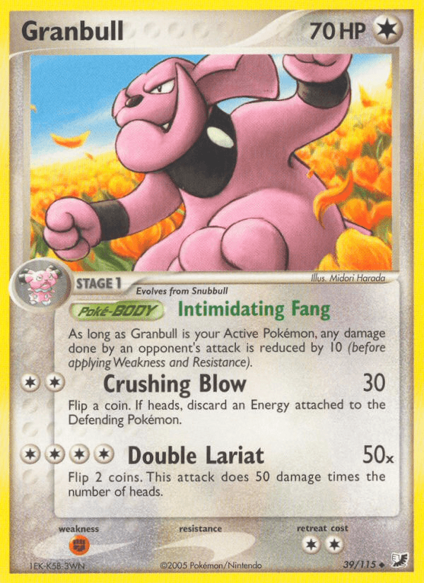 Granbull Pokémon card