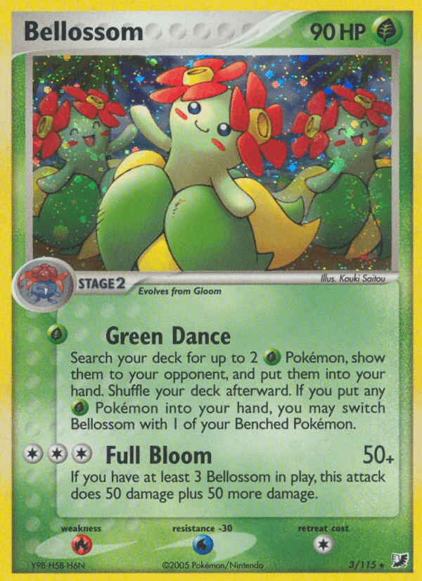 Bellossom Pokémon card