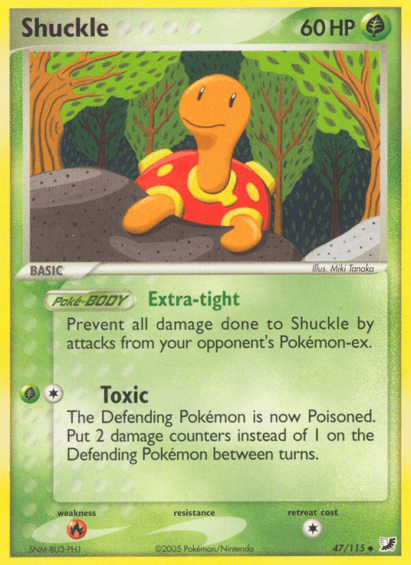 Shuckle Pokémon card