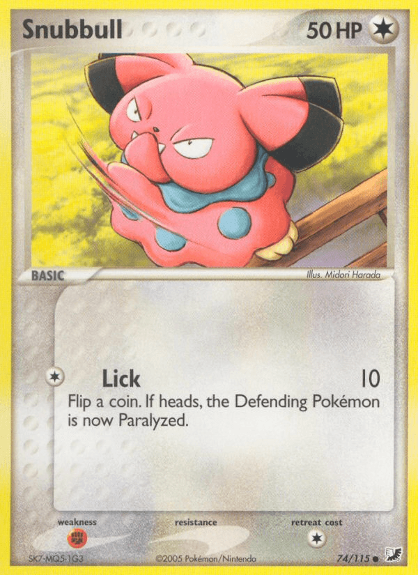 Snubbull Pokémon card