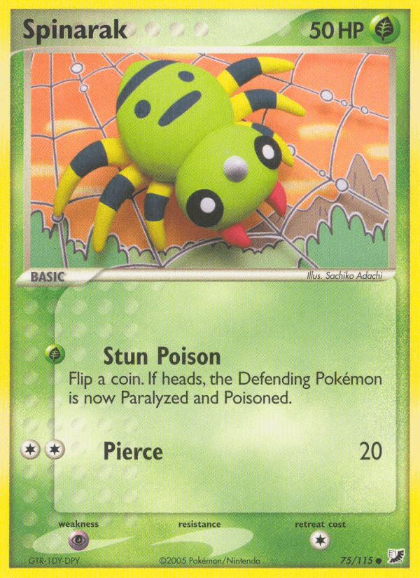 Spinarak Pokémon card