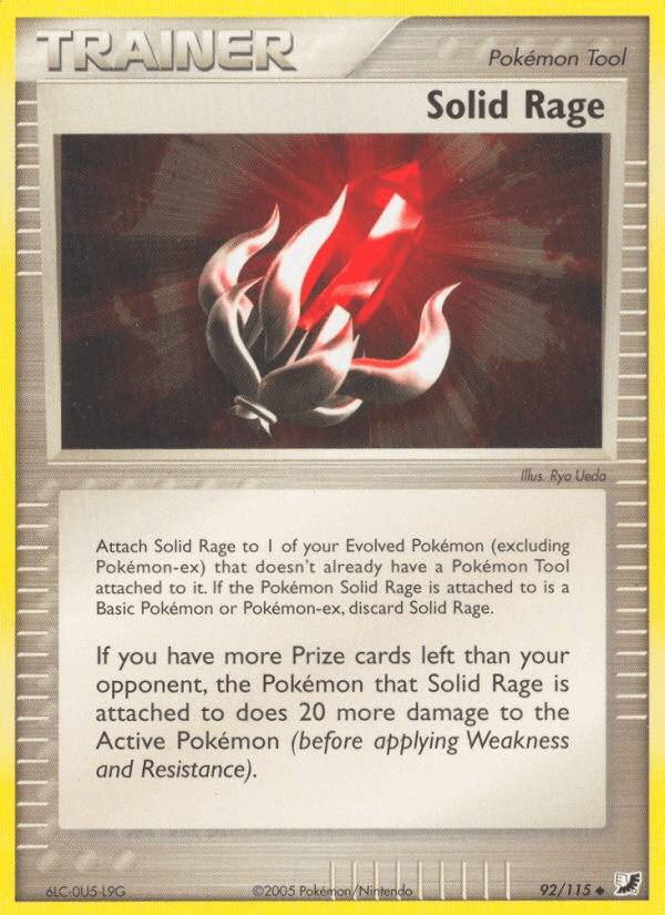 Solid Rage Pokémon card