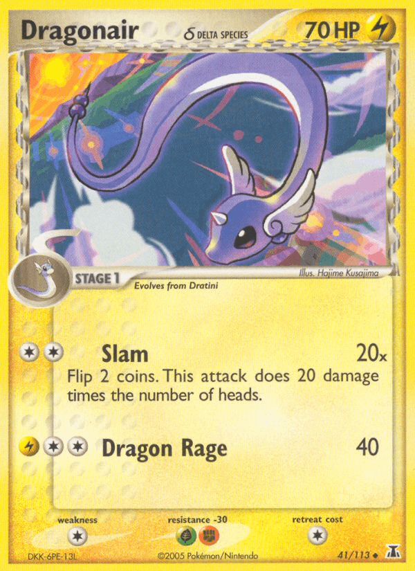 Dragonair δ Pokémon card