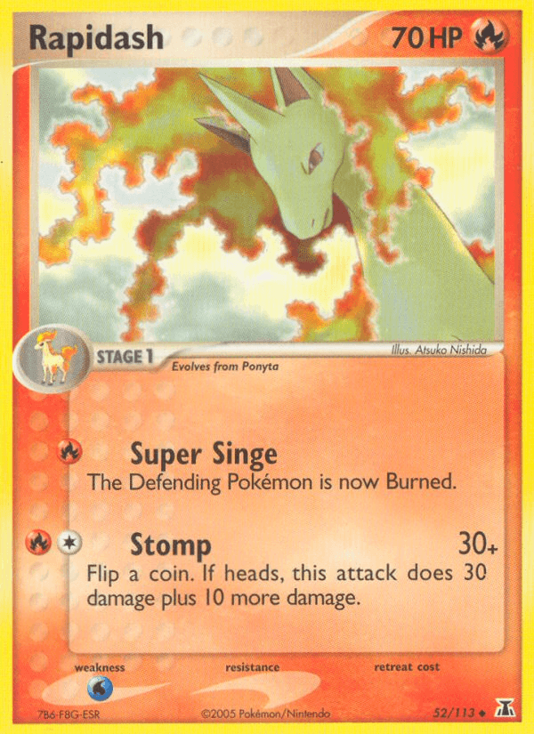 Rapidash Pokémon card
