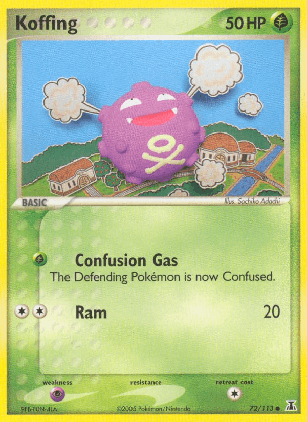 Koffing Pokémon card
