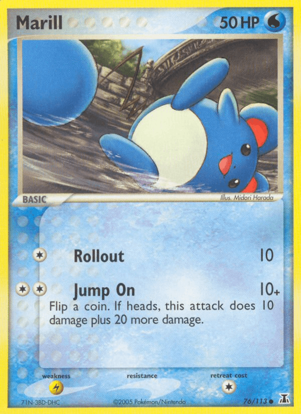 Marill Pokémon card
