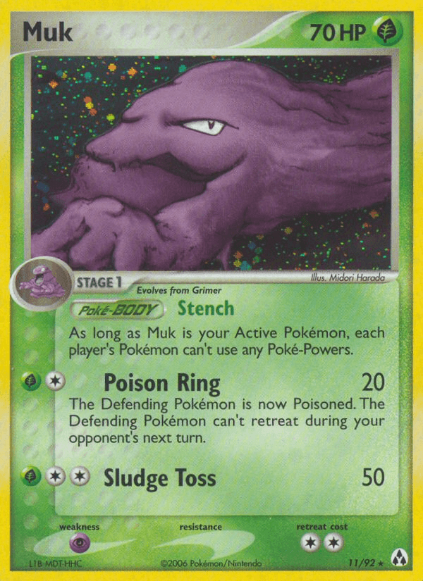 Muk Pokémon card