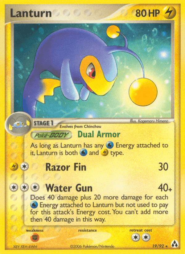 Lanturn Pokémon card