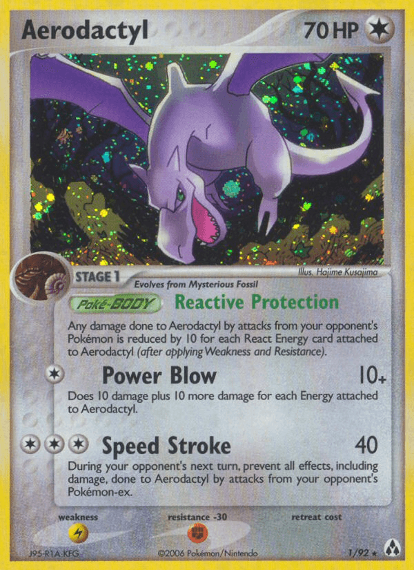Aerodactyl Pokémon card