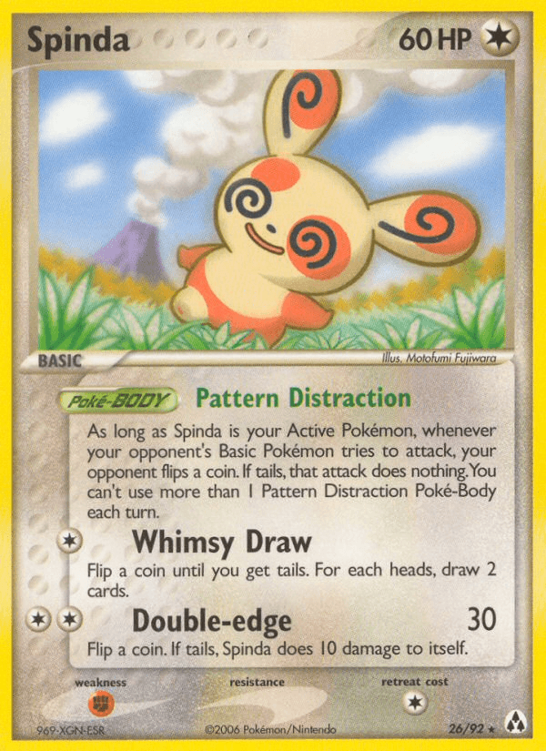 Spinda Pokémon card