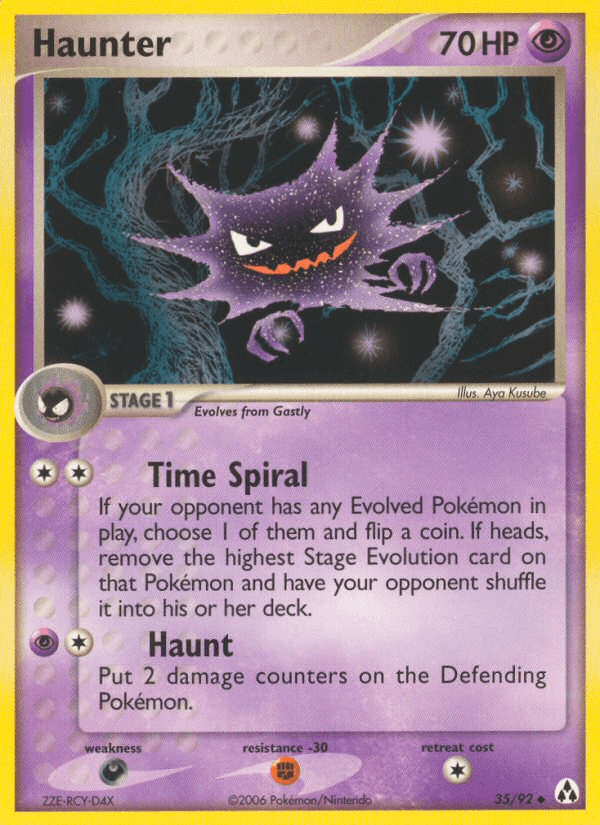 Haunter Pokémon card