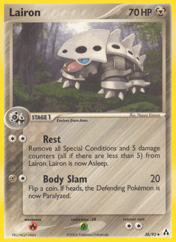 Lairon Pokémon card