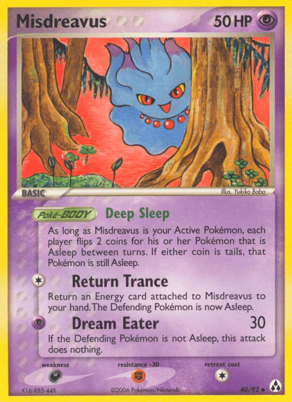 Misdreavus Pokémon card