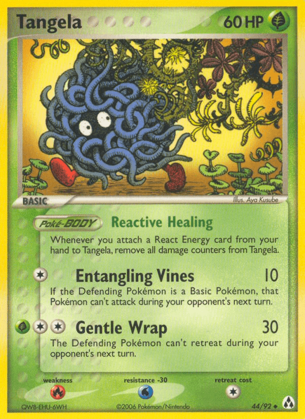 Tangela Pokémon card