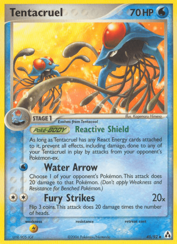 Tentacruel Pokémon card