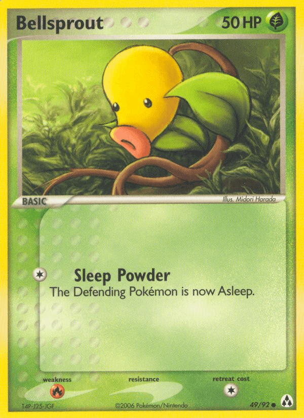 Bellsprout Pokémon card