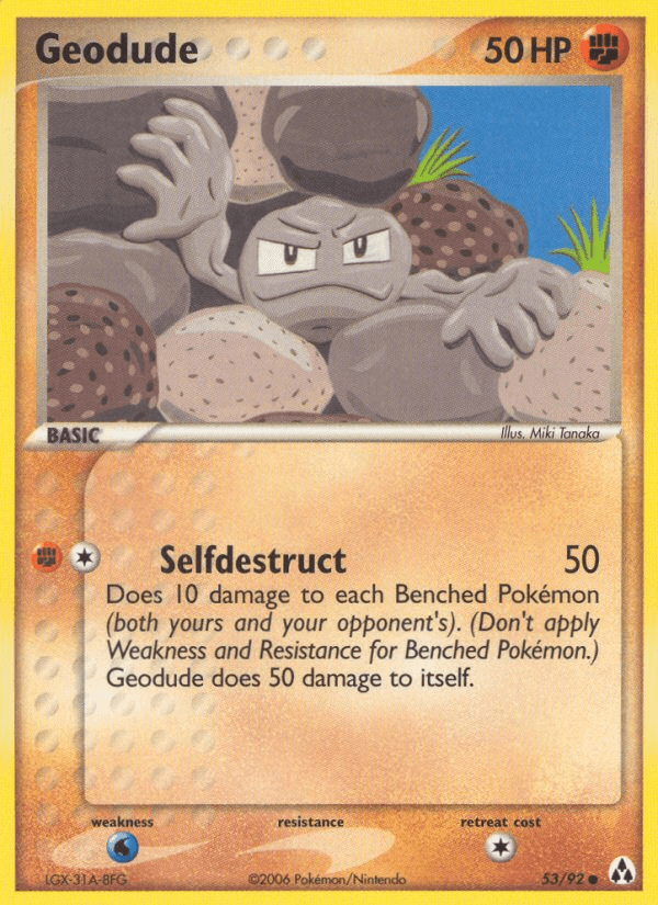 Geodude Pokémon card