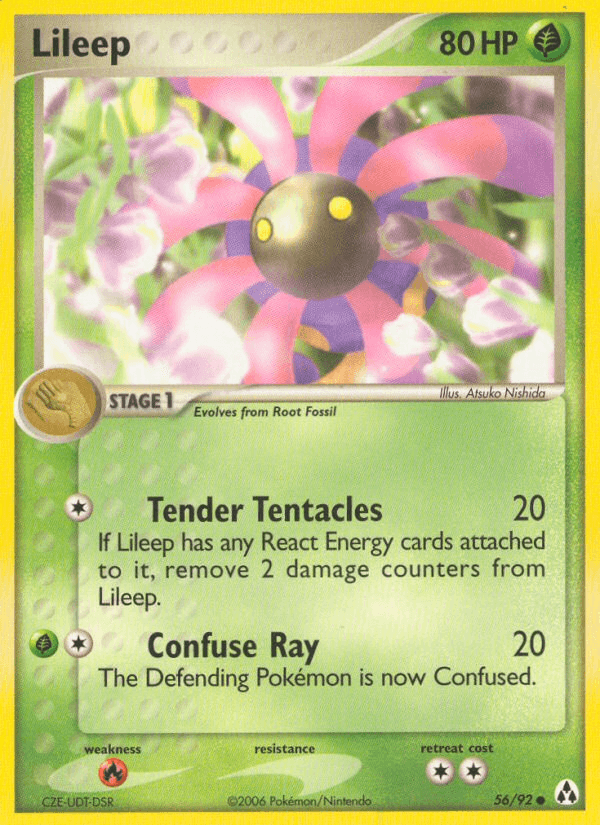 Lileep Pokémon card