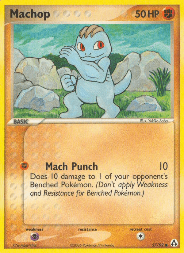 Machop Pokémon card