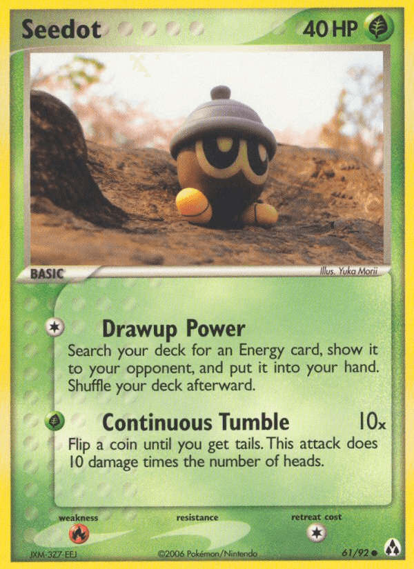 Seedot Pokémon card