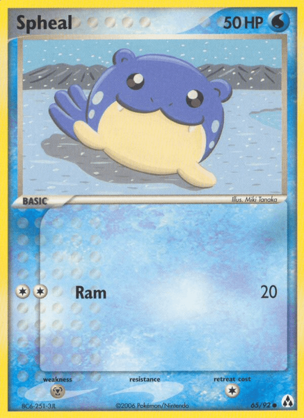 Spheal Pokémon card