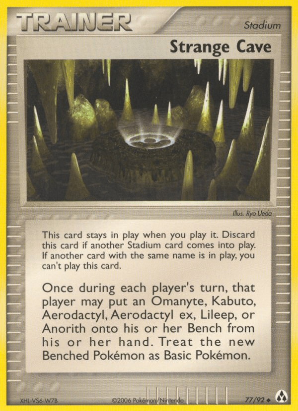 Strange Cave Pokémon card