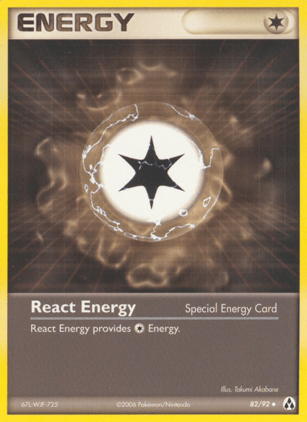 React Energy Pokémon card