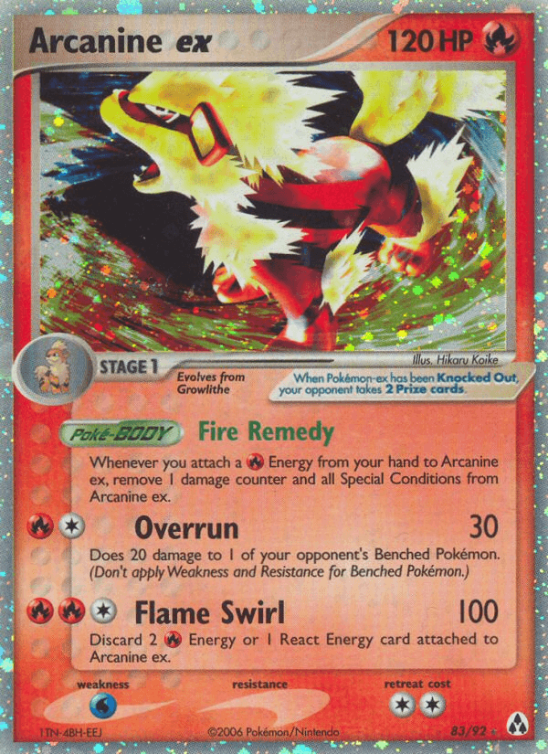 Arcanine ex from Legend Maker