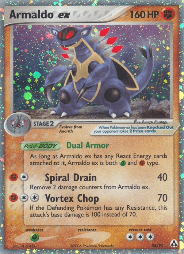 Armaldo ex Pokémon card