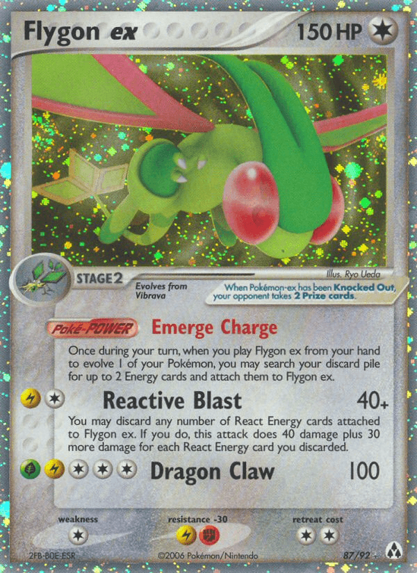 Flygon ex Pokémon card