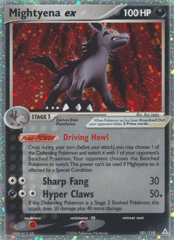 Mightyena ex Pokémon card