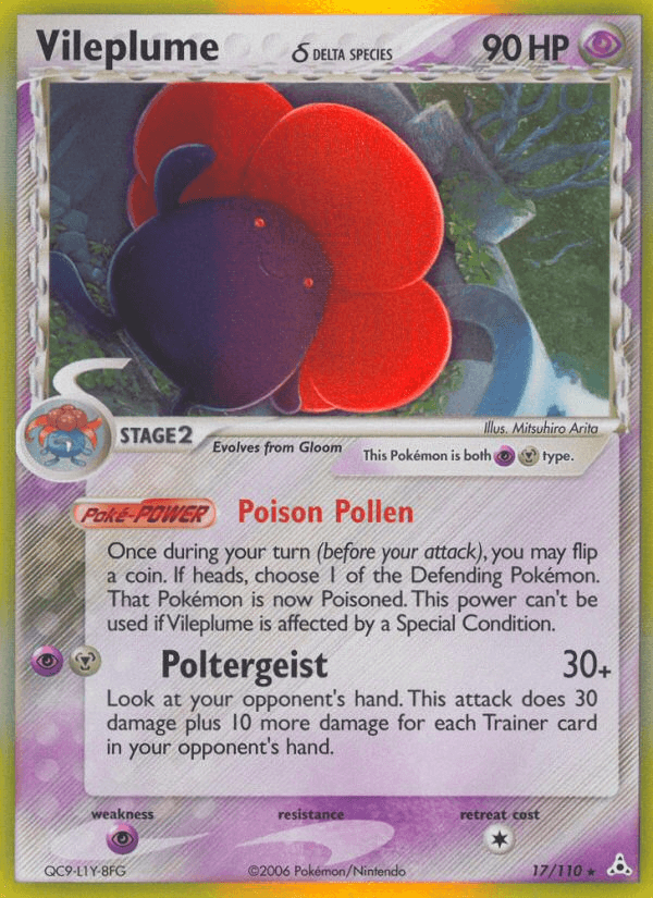 Vileplume δ Pokémon card