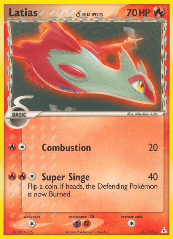 Latias δ Pokémon card