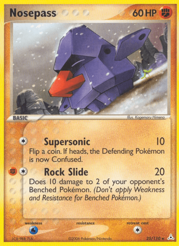 Nosepass Pokémon card