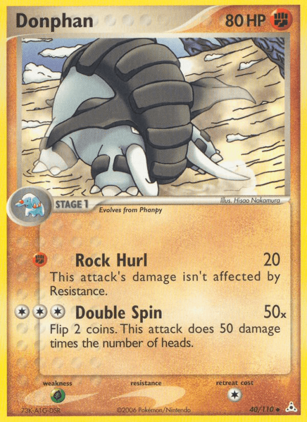 Donphan Pokémon card