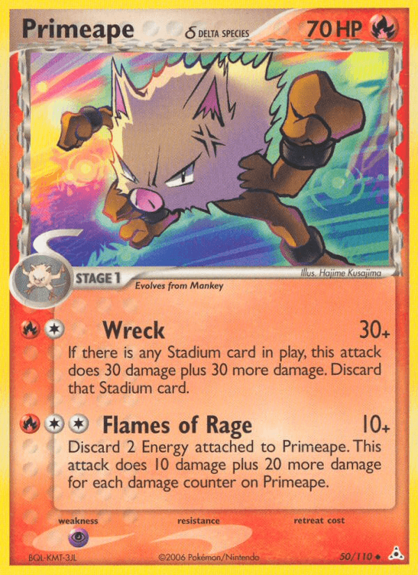 Primeape δ Pokémon card