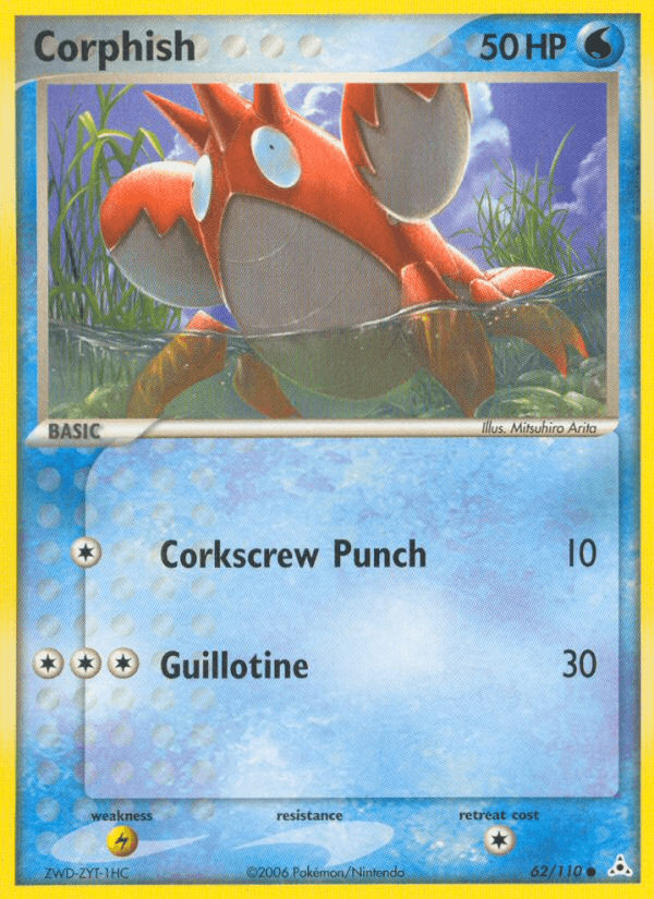 Corphish Pokémon card