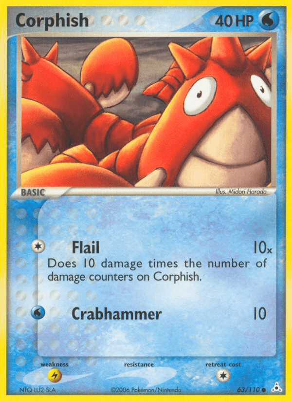 Corphish Pokémon card